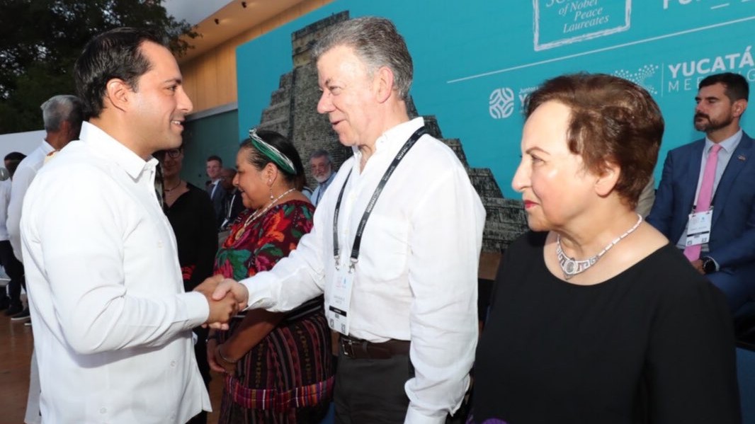 Expresidente Juan Manuel Santos agradecido con ‘generosidad’ de yucatecos