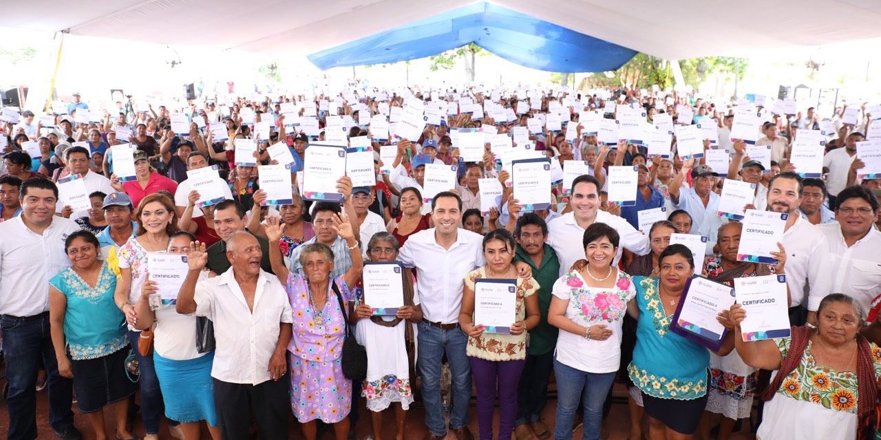 Familias de escasos recursos recibirán 17 mil acciones de vivienda en Yucatán