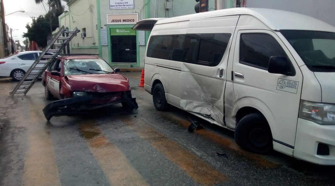 Colectivo ruta Dzilam González “se vuela alto”; 8 lesionados leves (Video)