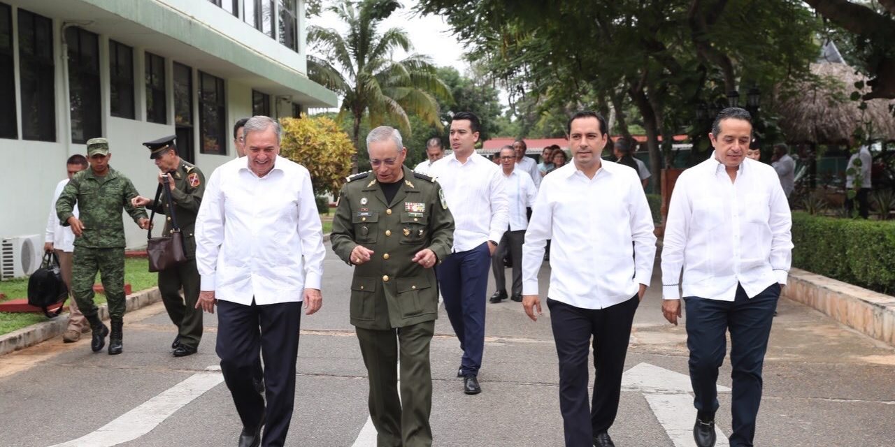 Gobernadores y Fuerzas Armadas, por mejor coordinación en Península de Yucatán
