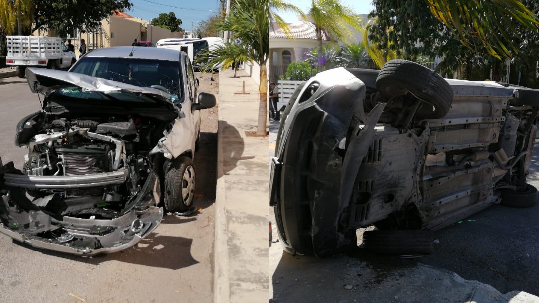 Beat contra Jeep: una lesionada en fraccionamiento Montebello