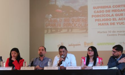 Pronunciamiento de organizaciones civiles por riesgo de agua en Península de Yucatán
