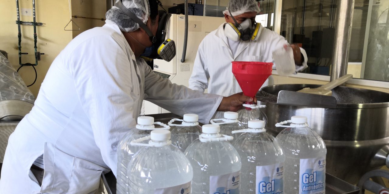 UADY, nueva proveedora de gel antiséptico a dependencias públicas
