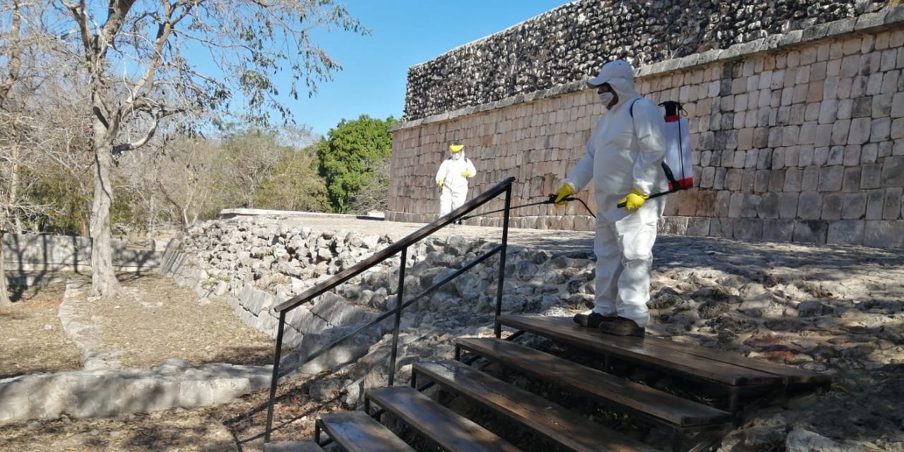 Desinfección en Chichén Itzá, Uxmal y otras zonas arqueológicas