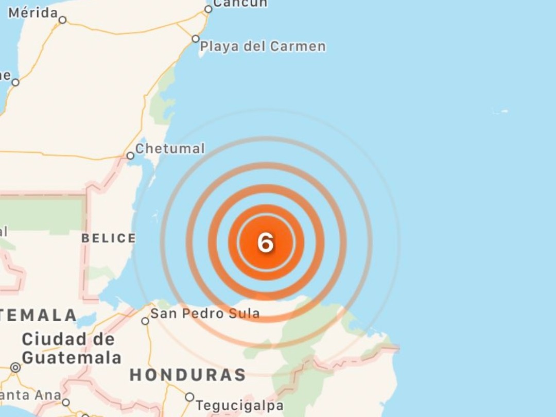 Sacude sismo en Honduras y alcanza parte de la Península de Yucatán