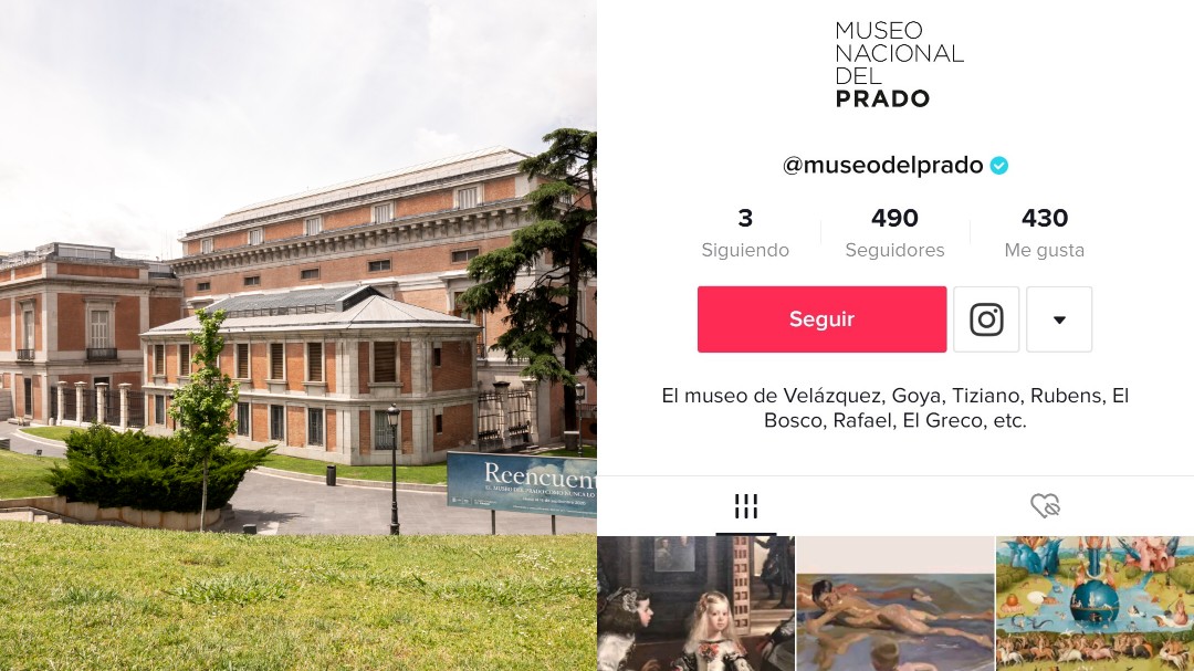 Museo del Prado apuesta por red social Tik Tok para acercarse a jóvenes