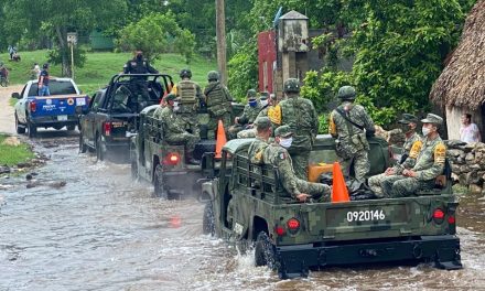 Militares auxilian a yucatecos por Tormenta Tropical “Cristóbal”