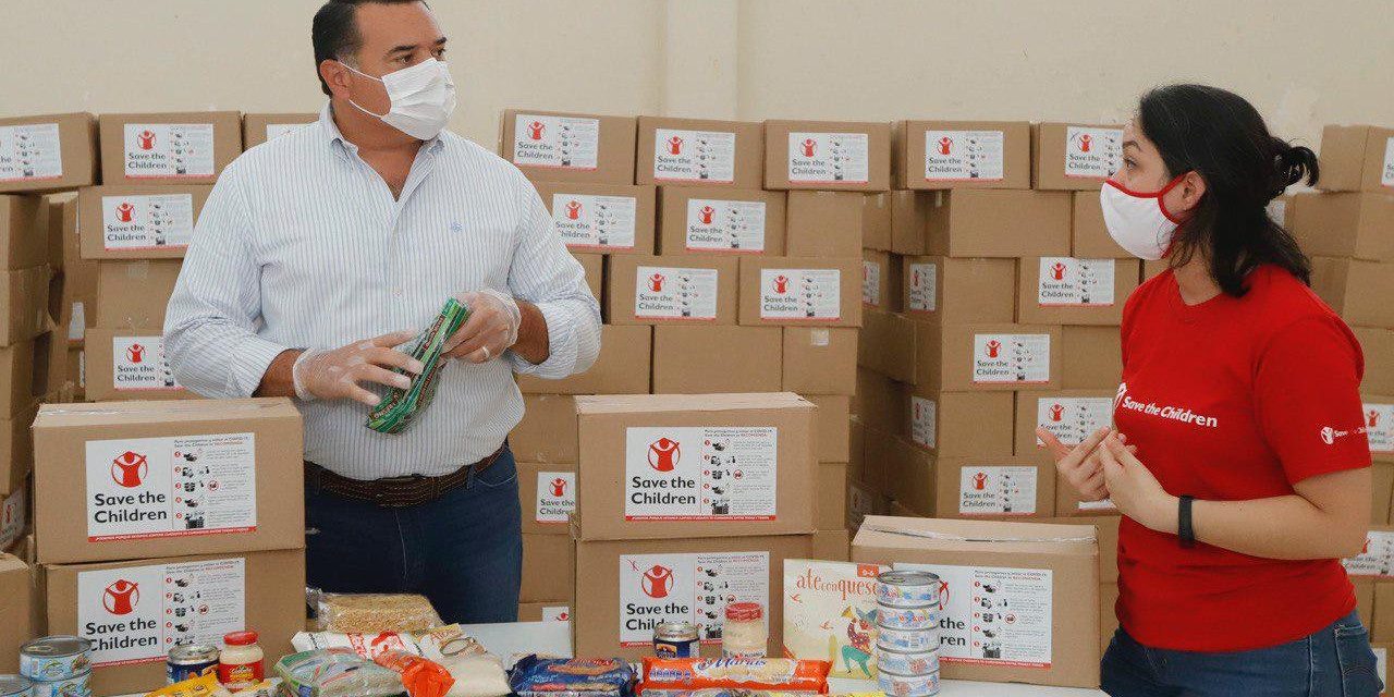 “Save the Children México” entrega casi 7 mil paquetes alimentarios en Mérida 