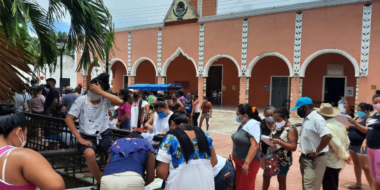 Protesta Tinum: aparecen en listas de apoyos en efectivo que no reciben (Vídeo)