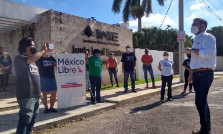 Militantes de México Libre en Yucatán se sumaron a impugnación ante INE