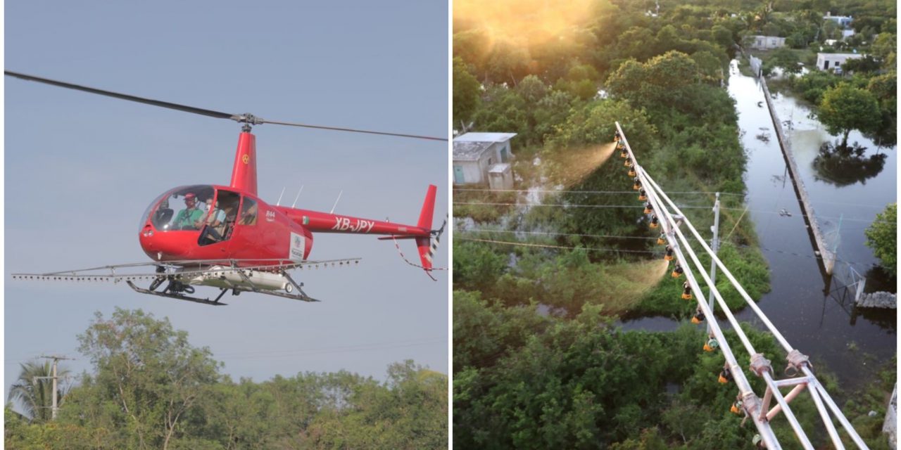 Por tierra y por aire: combate frontal al mosco vector en Mérida