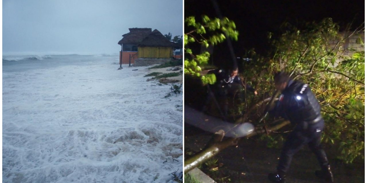 Tocó tierra huracán “Zeta” en Chemuyil, Quintana Roo; podría debilitarse