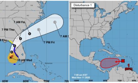 En alejamiento “Eta” como huracán, potencial ciclón en el Mar Caribe