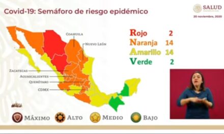 Salud federal coloca a Yucatán en amarillo, pero seguirá en naranja