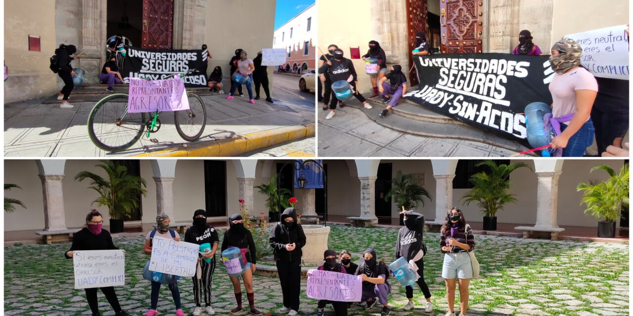 Protestan en UADY contra candidatos a consejeros alumnos con denuncias