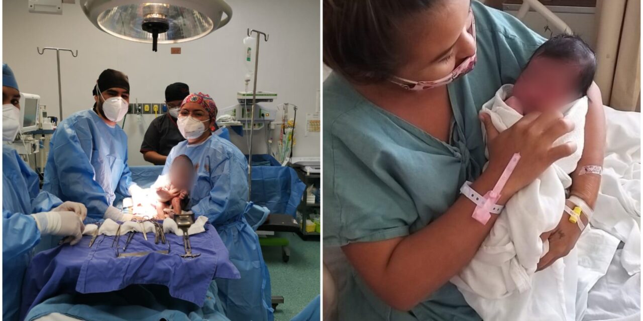 Niña, nacida a las 00:45 horas, recibe 2021 en hospital de Yucatán