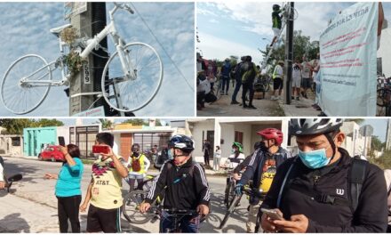 Ciclistas de Mérida exigen vialidades seguras en “Rodada por Jacinto”