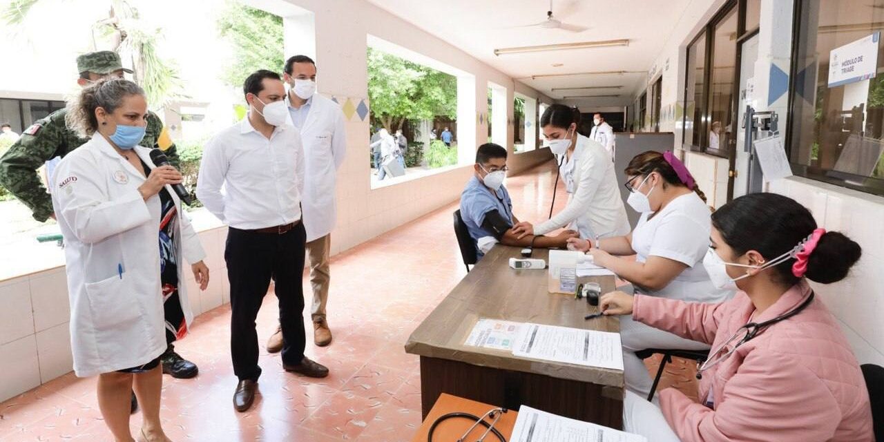 Vacunación a personal de salud en Yucatán, al 100 por ciento