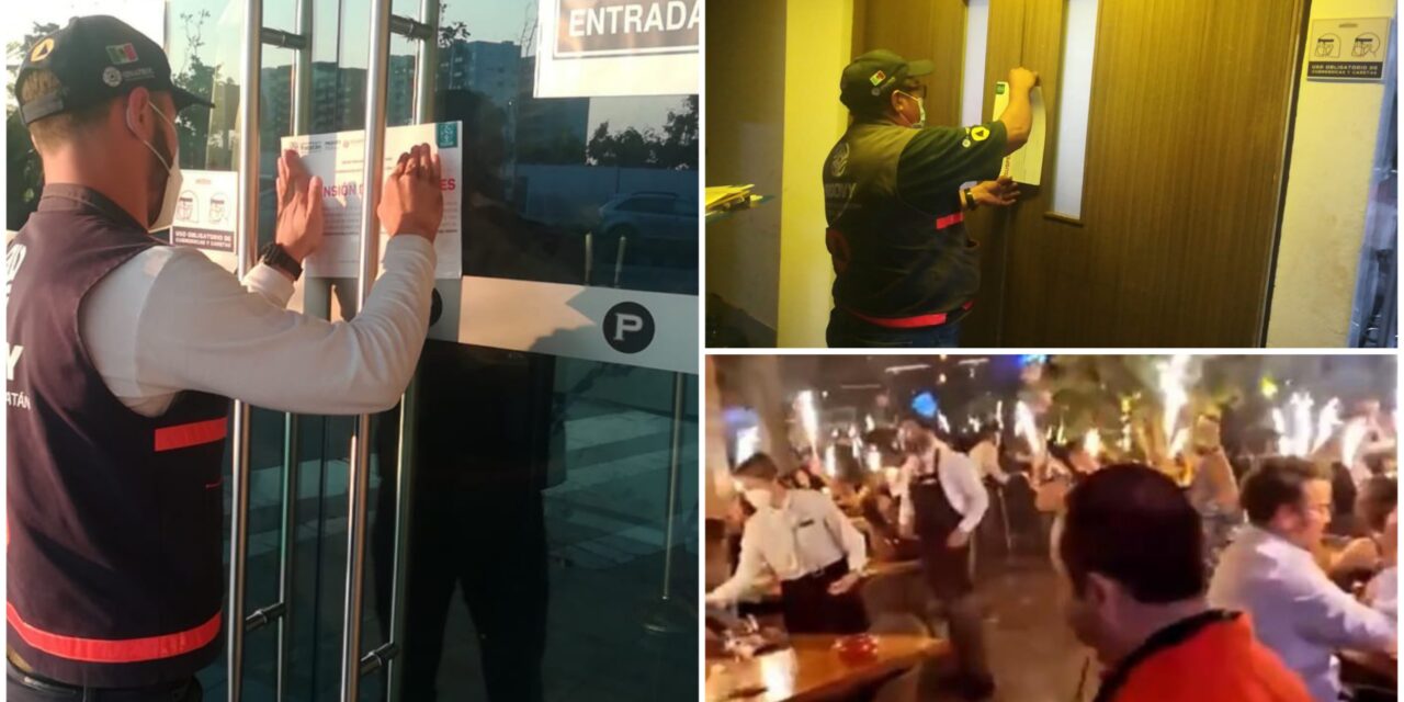 Clausuran restaurante en Mérida por incumplir disposiciones sanitarias