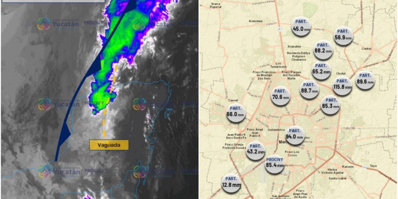 Continuarán lluvias en Yucatán por frente frío; fallas en suministro de agua potable