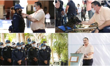 Policía Municipal con herramientas tecnológicas para mejor seguridad en Mérida