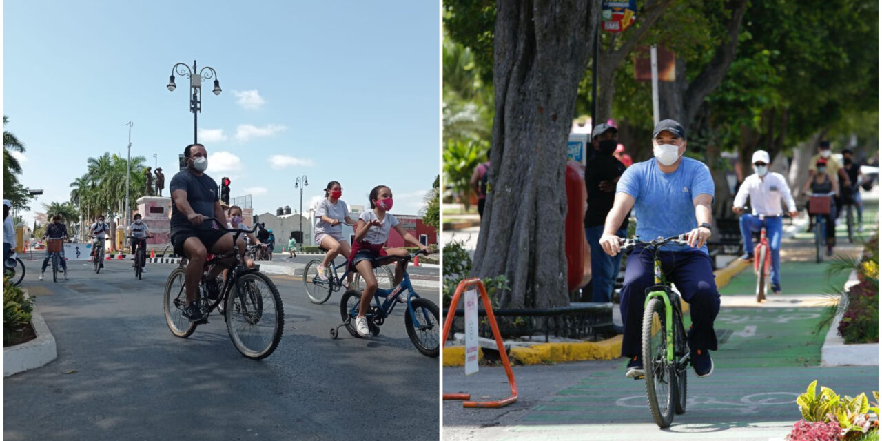 Concurrido regreso de Biciruta en Paseo de Montejo; reapertura gradual