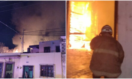 Se quemó carpintería en calle 47 por 50 del centro de Mérida