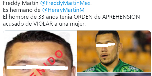 Freddy Martín, detenido anoche en la CDMX; lo acusan de violación