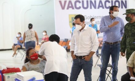 Cuatro municipios de Yucatán en vacunación de adultos de 50 a 59 años