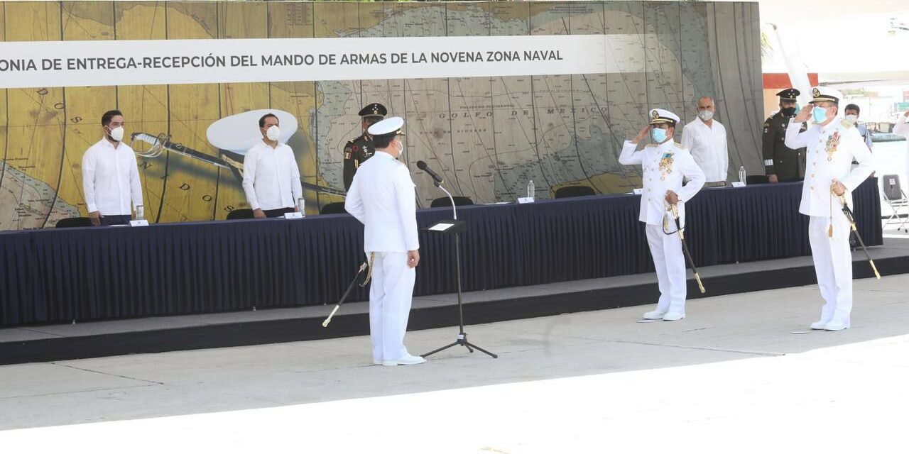 Vicealmirante Adrián Hermilo Valle González asume mando en IX Zona Naval