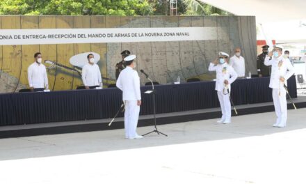 Vicealmirante Adrián Hermilo Valle González asume mando en IX Zona Naval