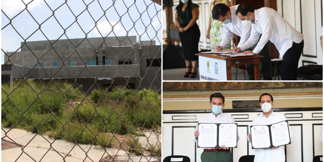 Recibe IMSS terrenos y obra negra de Hospital Ticul, en vías de rescate