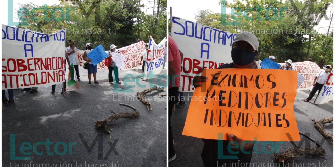 Protestan contra CFE y bloquean acceso a zona hotelera de Cancún