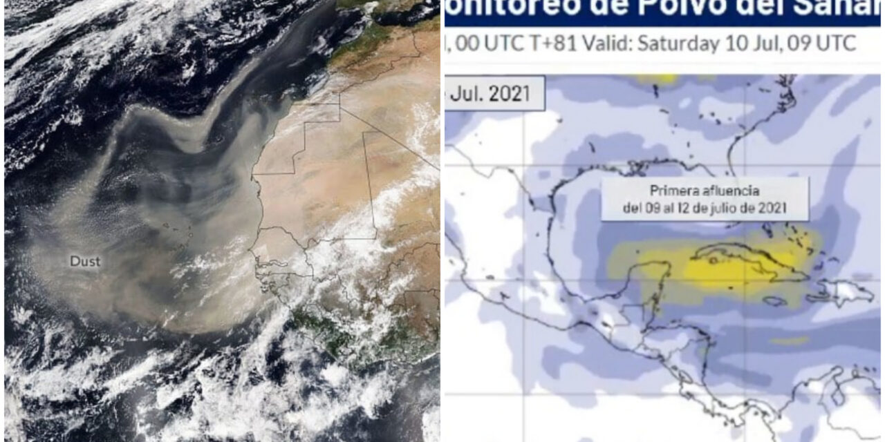 Polvo del Sahara llegaría el viernes a península de Yucatán