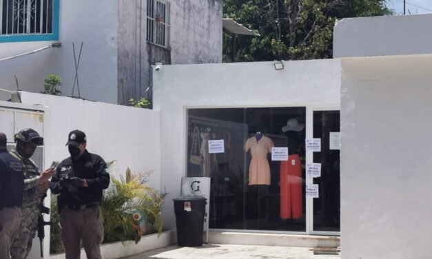 Aparatosos operativo y cateo contra modesta tienda en Cholul