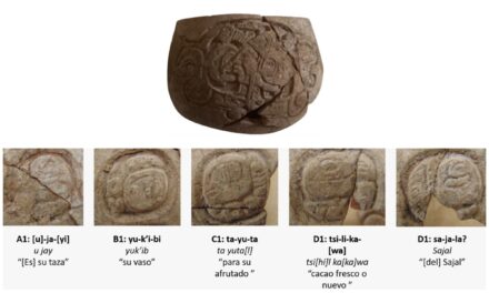Milenaria vasija con escritura jeroglífica en obras de Tren Maya