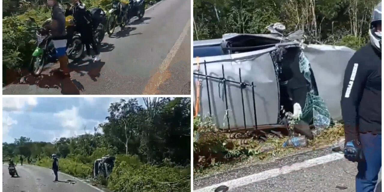 Muere pareja en caravana de motociclistas tras choque con auto