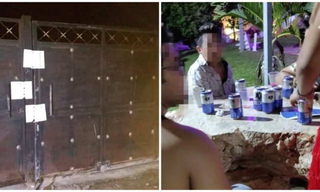 Clausuran celebración privada de Fiestas Patrias en Ixil