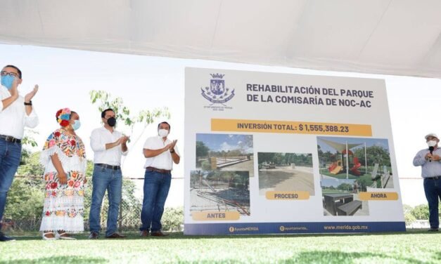 Obras en Noc Ac, con alusiones a coordinación estatal y municipal