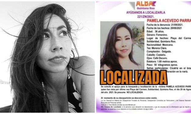 Aparece en Cozumel cantante desaparecida en Playa del Carmen