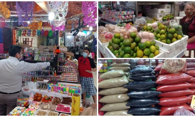 Con celebración de muertos, reviven los mercados en Mérida