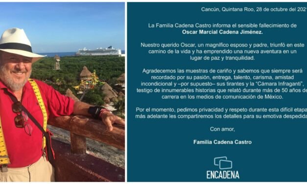 ‘Sorprendido Infraganti’: Muere Óscar Cadena en Cancún