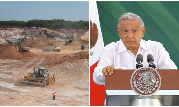 Coyotes, líderes nylon y abogados huizacheros, acusa AMLO por Tren Maya