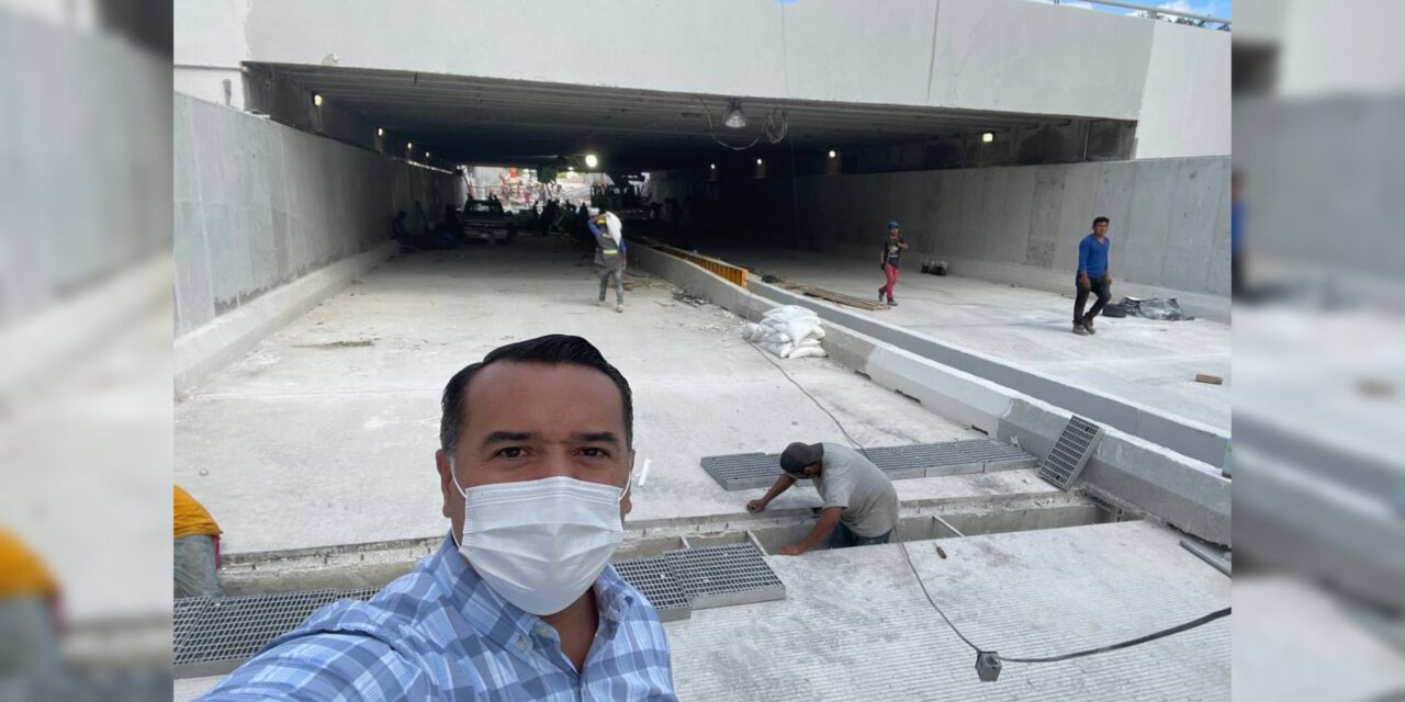 Preparan en Mérida reapertura de distribuidor vial en Paso a Desnivel