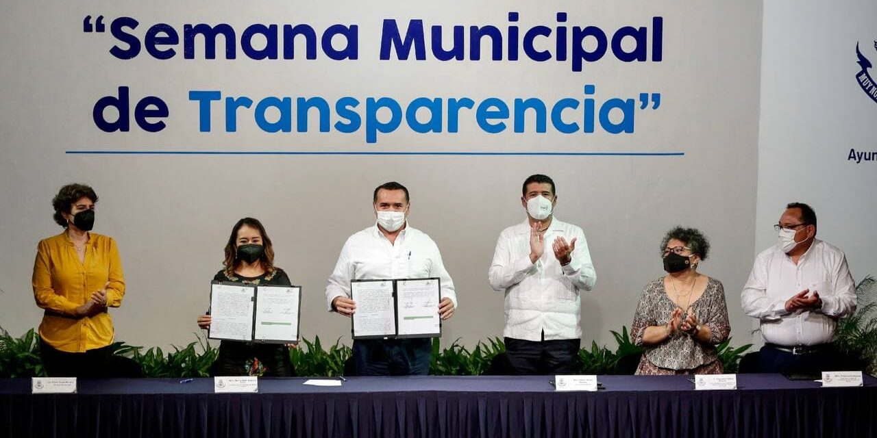 En Semana de Transparencia, Mérida suscribe Declaratoria de Gobierno Abierto