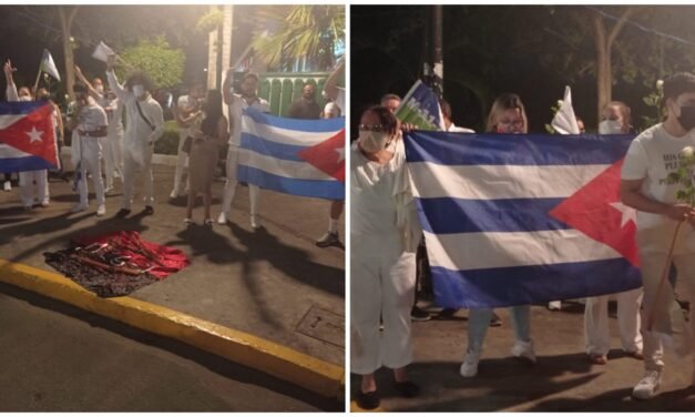 Protestan en Mérida por cubanos ‘reprimidos’ en su país