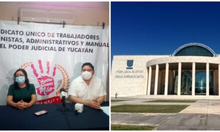 Sindicalizados van paros escalonados en Poder Judicial de Yucatán