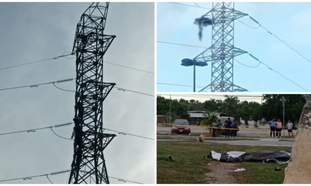 Cayó mujer de torre de alta tensión desde 45 metros de altura