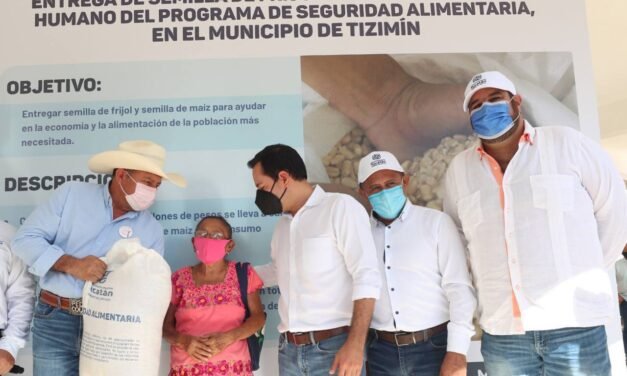 Apoyos agropecuarios, sanitarios rurales y de vivienda en Tizimín