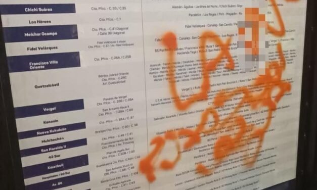 Sujeto detenido por dañar paradero de nueva ruta “Va y Ven”